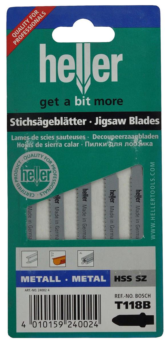 Пилка по металу HELLER T118B 5 шт. (240024)